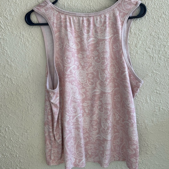 Lucky Brand Light Pink Paisley Tank Top - Picture 2 of 5